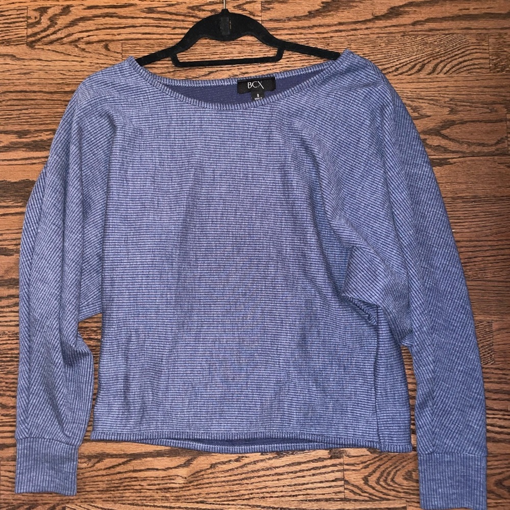 BCX long sleeve ribbed shirt